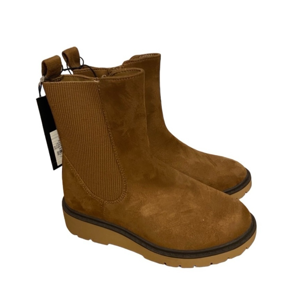 Art Class Brown Pull On Boots Sz 13 NEW Kids Platform Tan